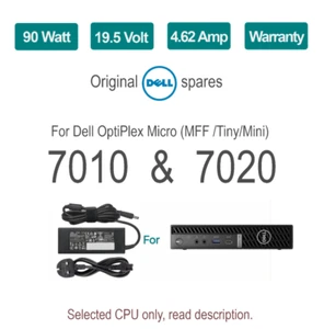 Adaptador de corriente alterna Dell 90W original para Optiplex Micro 7010 7020 genuino - Imagen 1 de 1