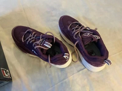FILA Ray Tracer Maroon Shoes Suede Mesh Women's NEW  in Box - Size 9 - Image 1 of 4