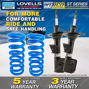 Rear Webco Shock Absorbers Raised Springs for FORD LASER METEOR KF KH 89-94 - Picture 1 of 3