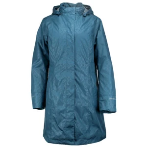 Eddie Bauer  Girl On The Go Insulated Trench Coat Petite Womens Blue  7348-394 - Picture 1 of 2