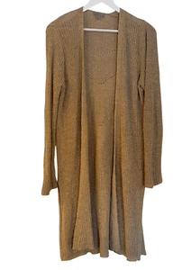 Joseph A tan knit open duster cardigan size M - Picture 1 of 8