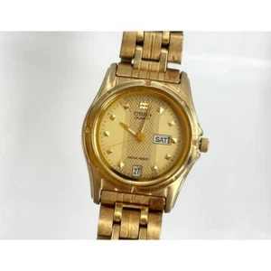 Citizen Quartz Movement + Day/Weekday Gold T Vintage Watch - 17mm - WORKS! - Picture 1 of 10