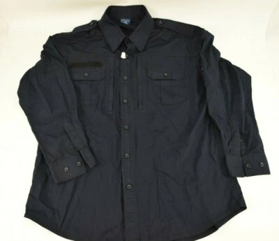 Propper Tactical Blue Long Sleeve Shirt Large with Zipper - Image 1 of 4