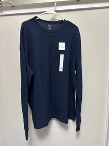 Men's Thermal Shirt Long Sleeve Medium Weight Waffle Knit Warm Layering - Picture 1 of 5