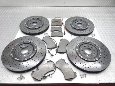 Ferrari F430 Spider CCM Brembo 2008 cerámica de carbono pastillas de rotor de freno delanteras traseras Foto 1 de 4