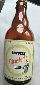 RUPPERT KNICKERBOCKER CERVEZA LAGER A ELECCIÓN EXTRA LIGERA, ETIQUETA DE PAPEL CORONA PARTE SUPERIOR VACÍA - Imagen 1 de 2