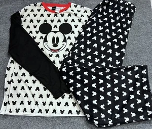 Disney Mickey Mouse Pijama Conjunto Mujer’s L Franela Ligera Navidad Usado en Excelente Condición - Imagen 1 de 11