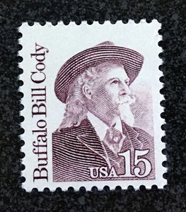 1988USA #2177b 15c Buffalo Bill Cody - Prephosphored   Mint NH - Picture 1 of 1