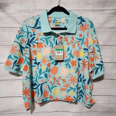 The Nike Polo Dri-Fit Loose Fit Cropped Golf Polo Shirt DD0486-382 *Women's XL* — 第 1/4 张图片