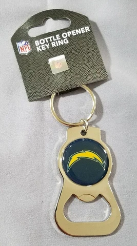 NFL Chargers Key Chain Bottle Opener Key Ring Destapador Cover