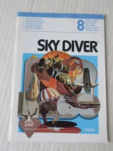 NOTICE SKY DIVER ----- pour ATARI - MANUEL INSTRUCTION - BOOKLET - Bild 1 von 2