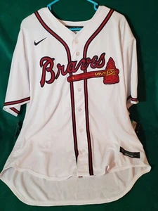 Nike MLB Atlanta Braves Jersey XL | White Jersey Standard Fit | Baseball Shirt - Picture 1 of 8
