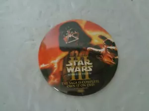 Star Wars lll - Revenge Sith - Darth Vader - DVD - Promo - Póster - Botón / Pin - Imagen 1 de 2