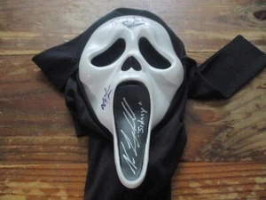 SCREAM GHOSTFACE MASK autographed/signed NEVE CAMPBELL + 2 JSA CERTIFIED - Picture 1 of 10