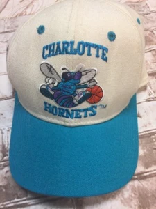 Vtg 90's Charlotte Hornets Plain Logo Sports Specialties Fitted Hat 6 7/8 NBA - Picture 1 of 1
