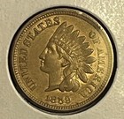 1859 Indian Head cent , Lustrous AU / UNC lepsza data