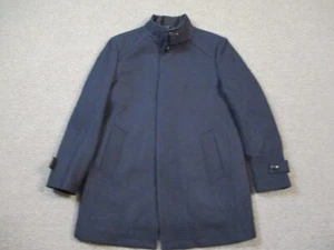 Pronto Uomo Coat Men Large Black Removable Quilted Vest Wool 3 in One - Picture 1 of 21