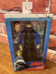 NECA Jaws Matt Hooper Shark Cage 8 in Aktion Figur - seltene Richard Dreyfuss Figur - Bild 1 von 6