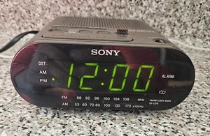 Sony ICF-C218 Dream Machine Alarm Clock AM/FM Radio Tested Working Free Ship - Picture 1 of 6