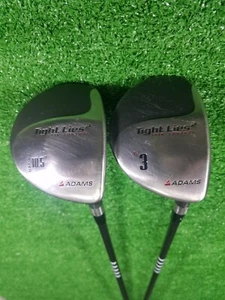 Adams Tight Lies 2 Spin Control Driver 10.5° and 3 Wood 15° RH Senior Flex Nice - Picture 1 of 11