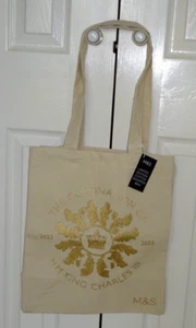 M&S - THE CORONATION OF KING CHARLES III - LIMITED EDITION TOTE LARGE BAG - NEW - Picture 1 of 2