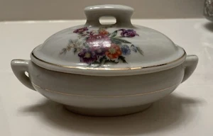 Plato de baratija con tapa de China floral Japón - Imagen 1 de 9