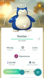 Pokemon Shiny Gigantamax Snorlax GO - P T C Mi'ni - Description - Picture 1 of 1