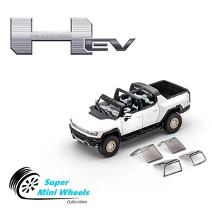 GCD 1:64 2023 GMC Hummer EV Pickup White - Picture 1 of 4