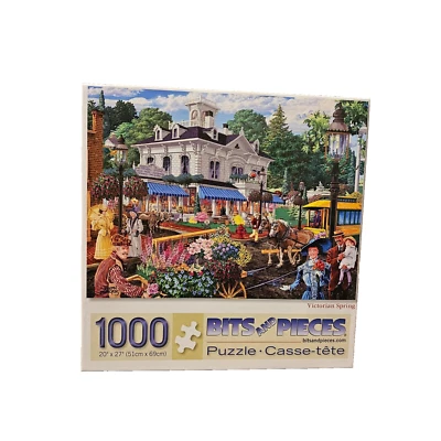 Bits and Pieces 1000 件拼图-村里忙碌的一天 #43703 20 x 27 — 第 1/2 张图片