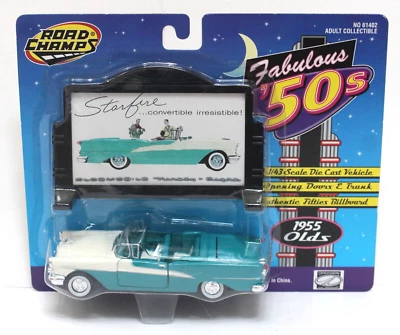 Road Champs 61402 Fabulous 50s 1955 Oldsmobile Starfire Convertible 1:43 MOC '97 - Image 1 of 3