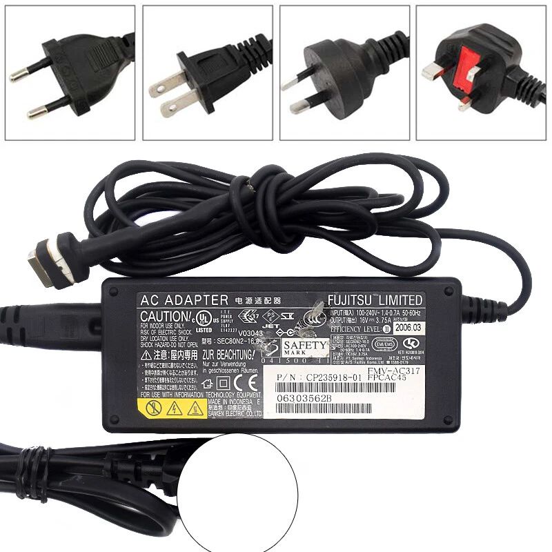 Original Fujitsu Stylistic 3400 3500 Tablet Netzteil Netzadapter Ladegerät - Image 1 of 3