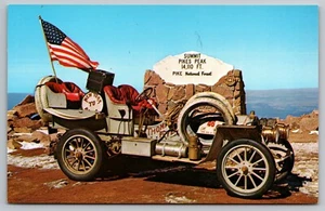 AK: 1907 Thomas Flyer, Rennfahrer, Pikes Peak, LI Auto Museum, Chrom, unveröffentlicht - Bild 1 von 2