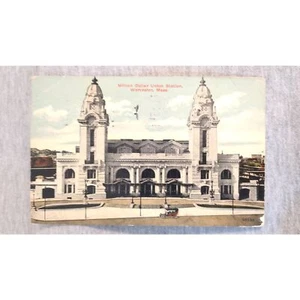Million Dollar Union Station Worcester Massachusetts MA Vintage Postcard - Picture 1 of 4