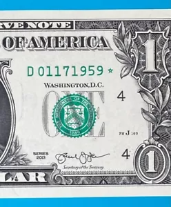 January 17, 1959 : D 01171959 * BIRTHDAY Note $1 One Dollar Bill *Uncirculated* - Picture 1 of 3