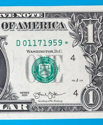 January 17, 1959 : D 01171959 * BIRTHDAY Note $1 One Dollar Bill *Uncirculated* - Image 1 of 3