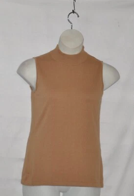 Joan Rivers Wardrobe Builders Mock Turtleneck Sweater Tank Size S Camel - Image 1 of 2