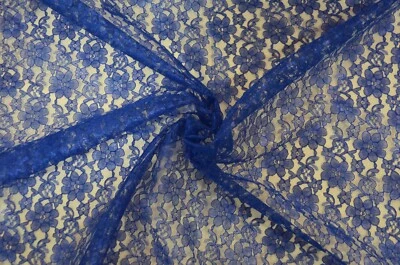 Raschel Lace Fabric by the Yard | Vintage Lace Fabric | Multiple colors | 60" | - Image 1 of 4