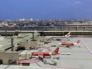 Modello di costruzione terminal 1/400 Langman Airport stampato in 3D, Bangkok, Thailandia - Foto 1 di 7