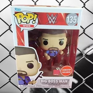 Big boss man gamestop exclusive funko # 135 (nib) brand new wwe - Picture 1 of 7