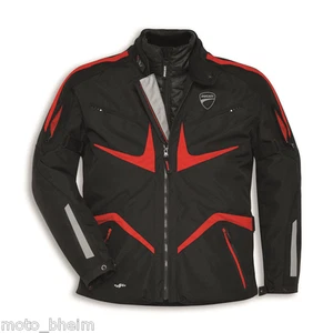 DUCATI Textiljacke TOUR V2 Tex Jacke Motorradjacke schwarz rot NEU - Bild 1 von 2