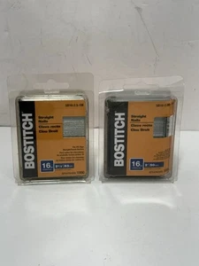 Lot Of 2 Stanley Bostitch 2" 16GA SB16-2.00-1M Straight Finish Nails Bright 2000 - Picture 1 of 4