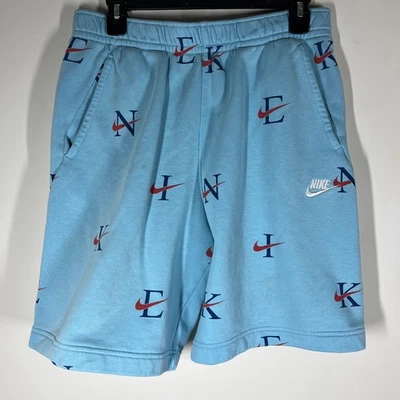 Pantalones Cortos Nike NSW Estampados Polar Para Hombre Medianos Estampado Completo Bolsillos Azules Únicos  Foto 1 de 4