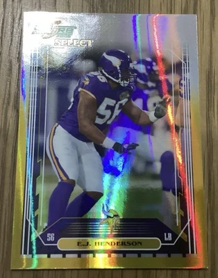 2006 Score Select Gold E.J. Henderson #158 #33/50 Go Vikings - Image 1 of 2