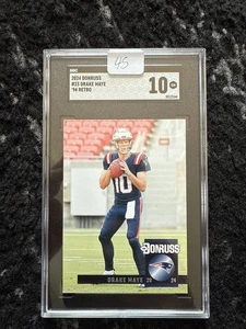 2024 Donruss 23 Drake Maye 94 Retro SGC 10 - Picture 1 of 2