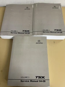 2004-2008 Acura TSX Factory Service Manual, 3 Volume Set - Foto 1 di 9