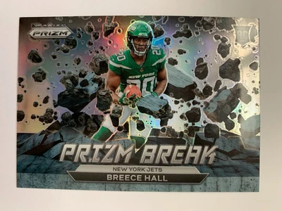 Breece Hall Rookie Silver Prizm Break 2022 PANINI Prizm Jets #PB-6 RC - Image 1 of 2