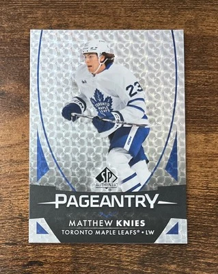 2023-24 SP Authentic Pageantry Matthew Knies #P-64 Rookie Maple Leafs RC - Image 1 of 2