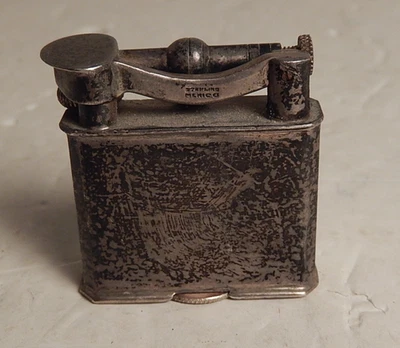 Encendedor de brazo elevador México plata esterlina Art Deco vintage años 30 sin probar Foto 1 de 4