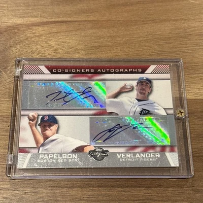2007 Topps Co-Signers Justin Verlander / Jonathan Papelbon Dual Auto #CS-PV - Image 1 of 2