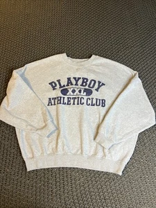 Playboy By Pacsun Vintage Playboy XXL Athletic Club Gris Sudadera Hombres Talla M - Imagen 1 de 11